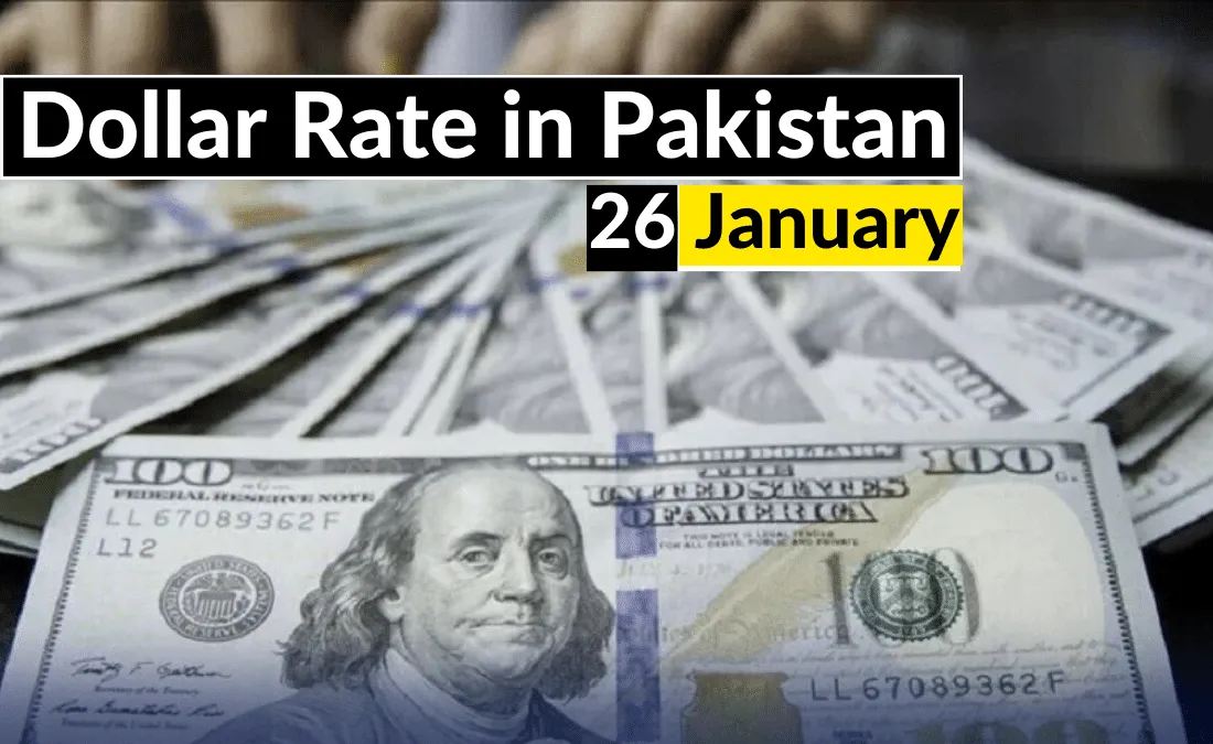 USD to PKR Dollar Rate in Pakistan 26 January 2024